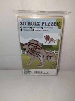 Puzzle 3D Holz Löwe Jugendliche Erwachsene