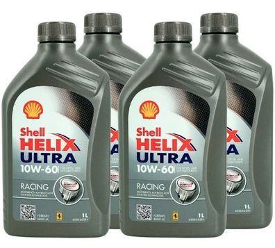 Shell Helix Ultra Racing 10W-60 4x1 Liter