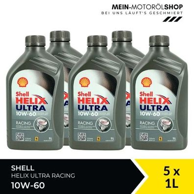 Shell Helix Ultra Racing 10W-60 5x1 Liter