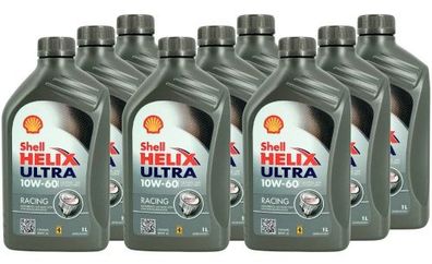 Shell Helix Ultra Racing 10W-60 9x1 Liter