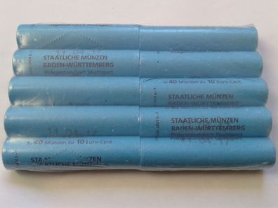 Rollenpaket 10 Rollen 10 cent 2017 F Stuttgart 10er Lage 10 cent 2017 Stuttgart F