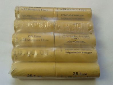 Rollenpaket 10 Rollen 1 euro 2004 F Stuttgart 10er Lage 1 euro 2004 Stuttgart F