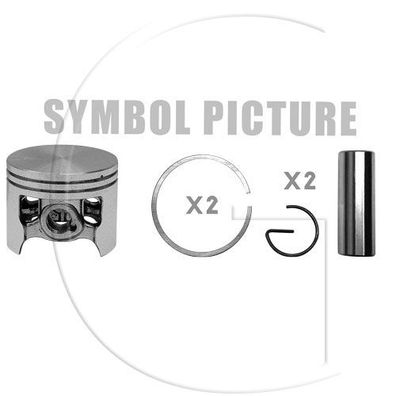 Kolben komplett / Ø Kolben = 65,1 mm / Inhalt = A - Kolbenringe, Kolbenbolzen und