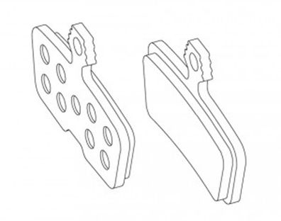 Scheibenbremsbelag Set Avid Code MY 11 organisch/Alu