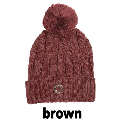 Kingsland KLsemira Damen Strickmütze HW/22 Brown Hot Chocolate Rostbraun