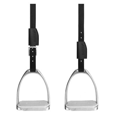 Passier Steigbügelriemen Velvet Touch Mono schwarz