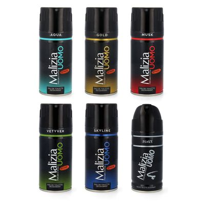 DREAM SET - Malizia UOMO MIX 6x 150ml deodorant