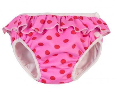 Imse Vimse Schwimmwindel pink dots frill / rosa Punkte mit Rüsche