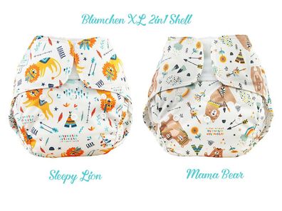 Blümchen 2in1 XL Shell/ Überhose Kletter (8-25kg) - Farbe: Mama Bär