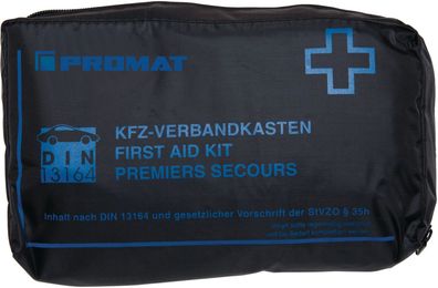 KFZ Verbandtasche ultraTRAFFIC BAG B150xH70xT240ca. mm schwarz PROMAT