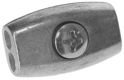 15 Stück Seilverbinder Eiform verzinkt für Weidezaunseil bis Ø 6,5 mm