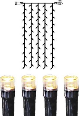 System Decor "LED-Lichtvorhang 1x2 m" warmweiß, IP44