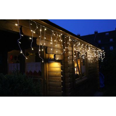 LED Eisregen-Lichterkette 480 LEDs, warmweiß