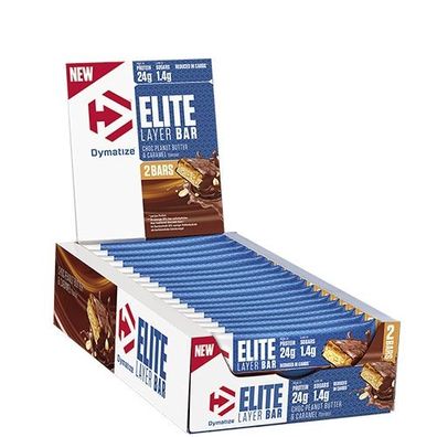 Dymatize Elite Layer Bar (18x60g) Choc Peanut Butter and Caramel