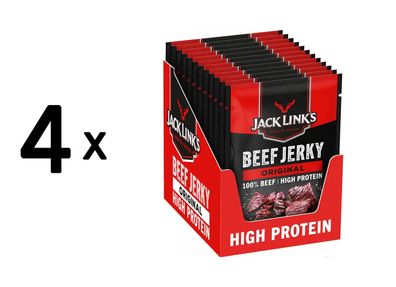 4 x Jack Links Beef Jerky (12x60g) Original