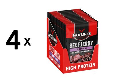 4 x Jack Links Beef Jerky (12x25g) Teriyaki