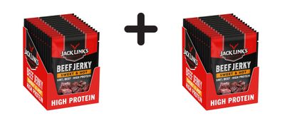 2 x Jack Links Beef Jerky (12x60g) Sweet and Hot
