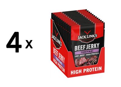 4 x Jack Links Beef Jerky (12x60g) Teriyaki