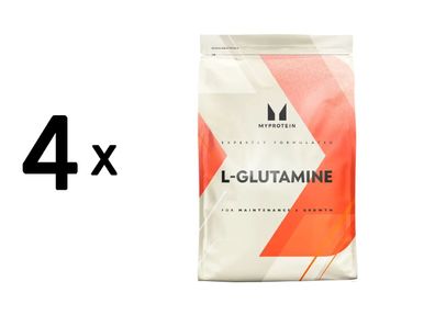 4 x Myprotein L-Glutamine (500g) Unflavored