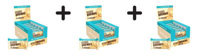 3 x Myprotein Protein Brownie (12x75g) White Chocolate