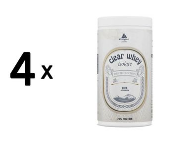 4 x Peak Clear Whey Isolate (450g) Beer (Limited Edition)