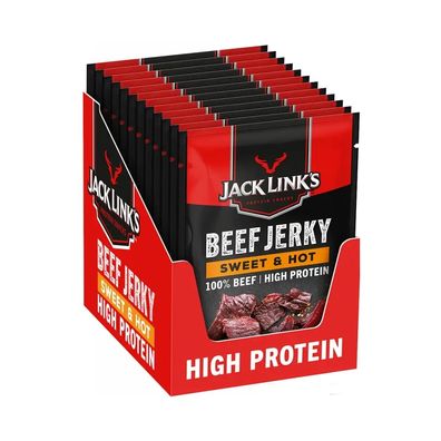 Jack Links Beef Jerky (12x25g) Sweet and Hot