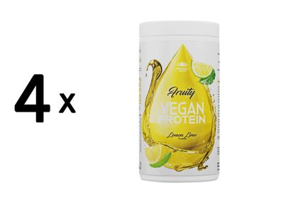 4 x Peak Fruity Vegan Protein (400g) Lemon Lime