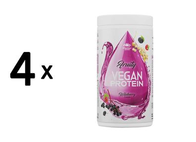 4 x Peak Fruity Vegan Protein (400g) Wildberry