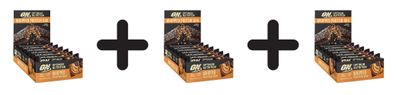 3 x Optimum Nutrition Whipped Protein Bar (10x60g) Peanut and Salted Caramel