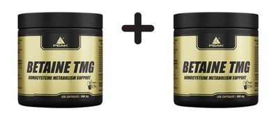 2 x Peak Betaine TMG (120 caps) Unflavoured