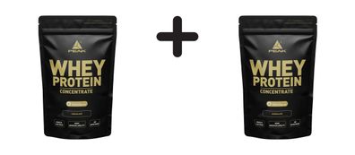 2 x Peak Whey Protein Concentrate (900g) Chocolate