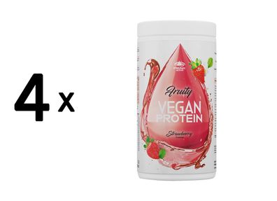 4 x Peak Fruity Vegan Protein (400g) Strawberry