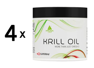 4 x Peak Krill Oil (120 Caps) Unflavoured