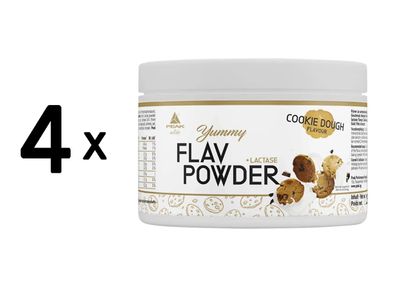 4 x Peak Yummy Flav Powder (250g) Cookie Dough