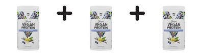 3 x Peak Yummy Vegan Protein (450g) Blueberry Vanilla