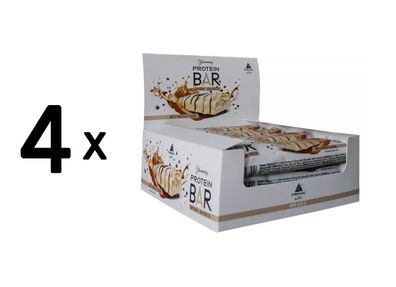 4 x Peak Yummy Protein Bar (12x45g) White Chocolate Caramel