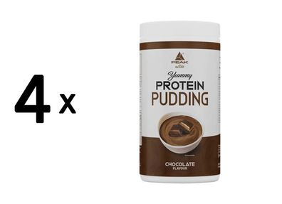 4 x Peak Yummy Protein Pudding (450g) Chocolate