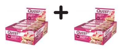 2 x Quest Nutrition Quest Bars (12x60g) White Chocolate Raspberry