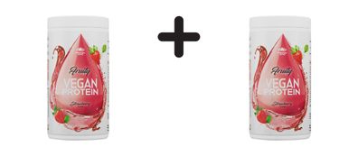 2 x Peak Fruity Vegan Protein (400g) Strawberry