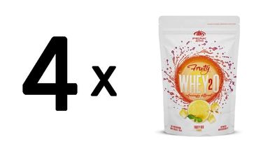 4 x Peak Fruity wHey2O (750g) Fruity Red