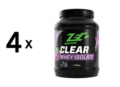 4 x Zec+ Clear Whey Isolate (450g) Juicy Grape
