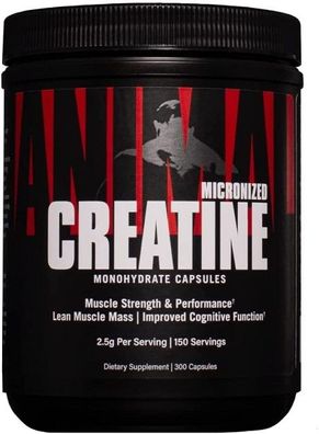 Micronized Creatine Monohydrate Capsules - 300 caps