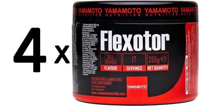 4 x Flexotor, Red Orange - 255g