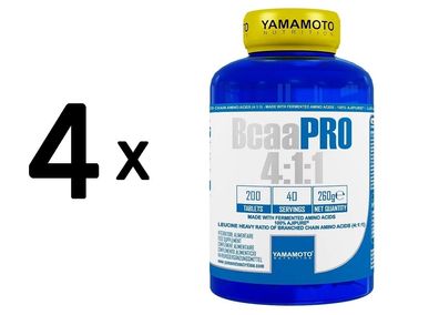 4 x BCAA Pro 4:1:1 - 200 tablets