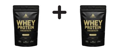 2 x Peak Whey Protein Concentrate (900g) Vanilla