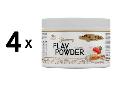 4 x Peak Yummy Flav Powder (250g) Apple Strudel