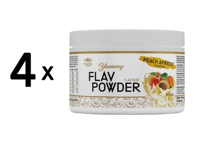 4 x Peak Yummy Flav Powder (250g) Peach Apricot