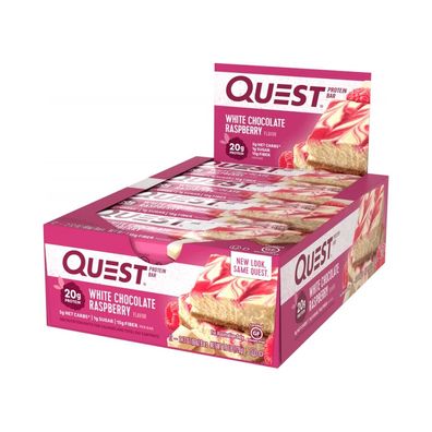 Quest Nutrition Quest Bars (12x60g) White Chocolate Raspberry