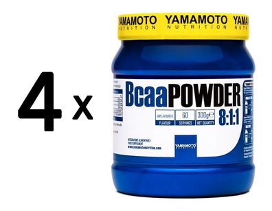 4 x BCAA Powder 8:1:1, Unflavoured - 300g