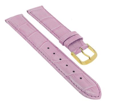 Minott Uhrenarmband Chiara | weiches Rindleder rosa mit Naht 32286S/G